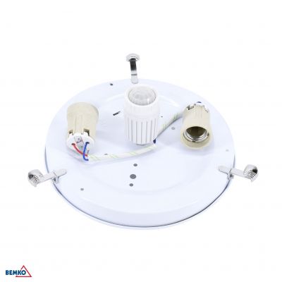 PLAFONIERA TAZAN Z CZUJ. PODCZER. 2X40W E27 IP20 FI-40 SZKŁO+STAL C38-ST78-240G-PIR BEMKO (C38-ST78-240G-PIR)